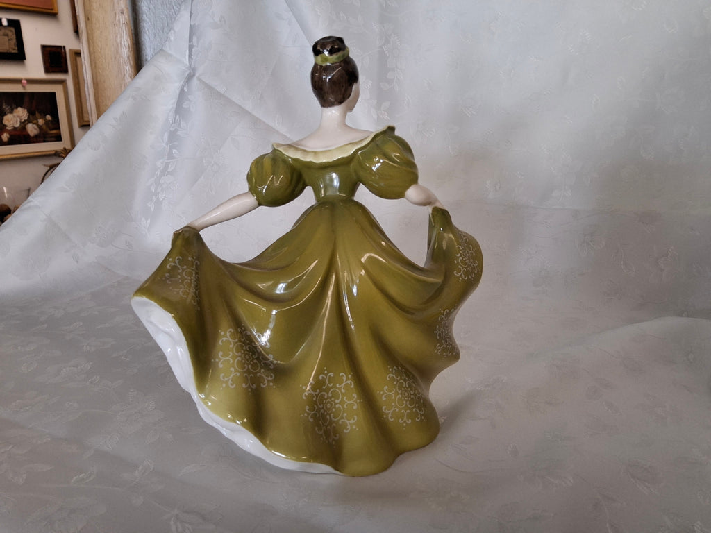 Lady in green dress