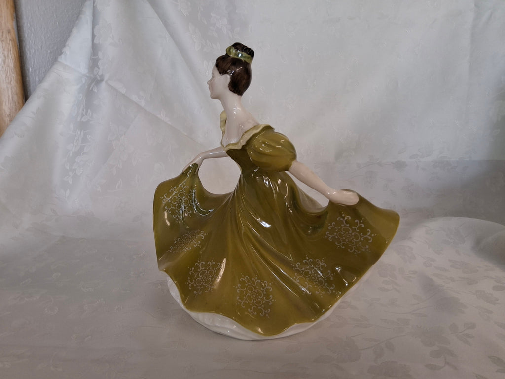 Lady in green dress